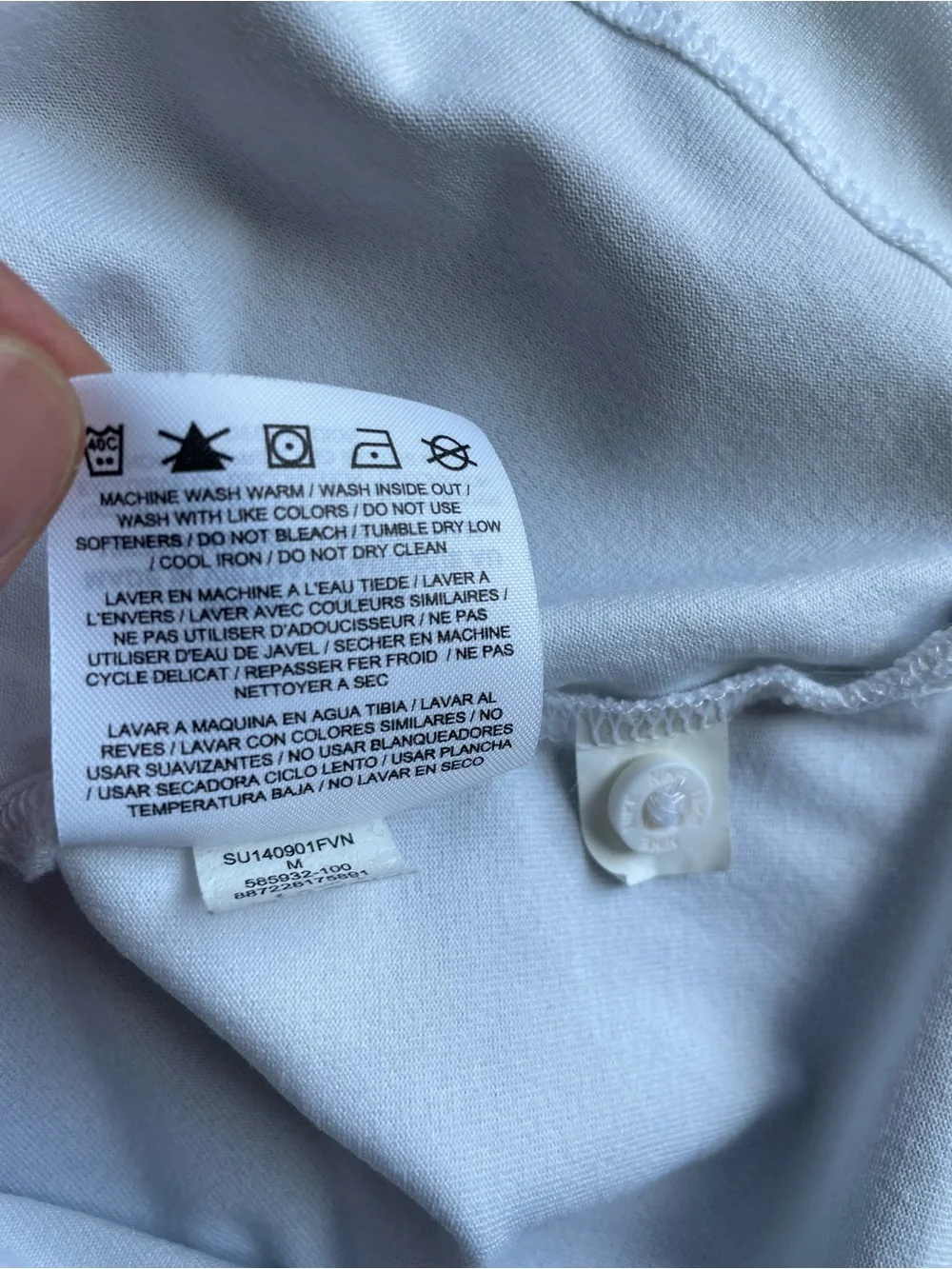 Nike White Women's Short Sleeve Polo Button-Down Shirt - Picture 11 of 12